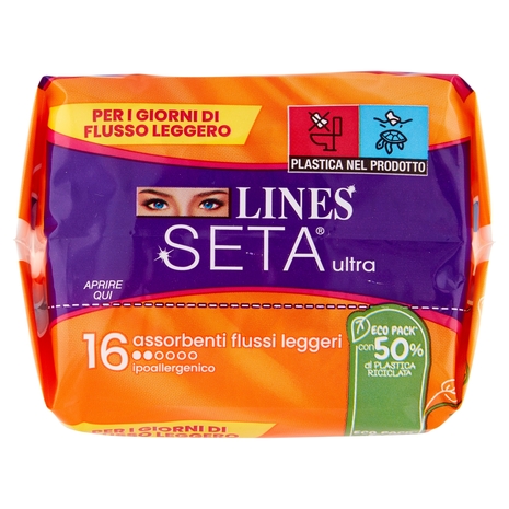 Lines Seta ultra flussi leggeri 16 pz